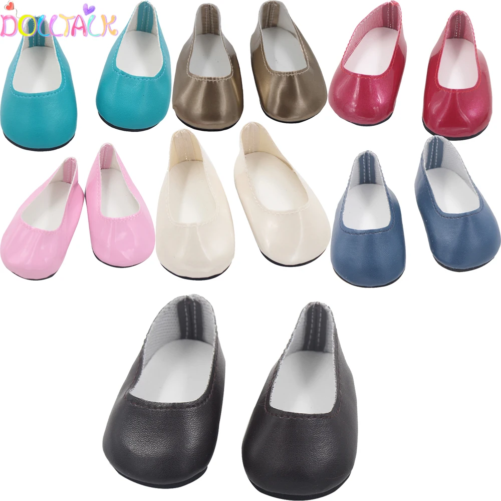 7cm Cheap Simple Doll Shoes Clothes Handmade Boots For 18 Inch American&43Cm Baby New Born Doll Accessories For OG Girl Toy Gift