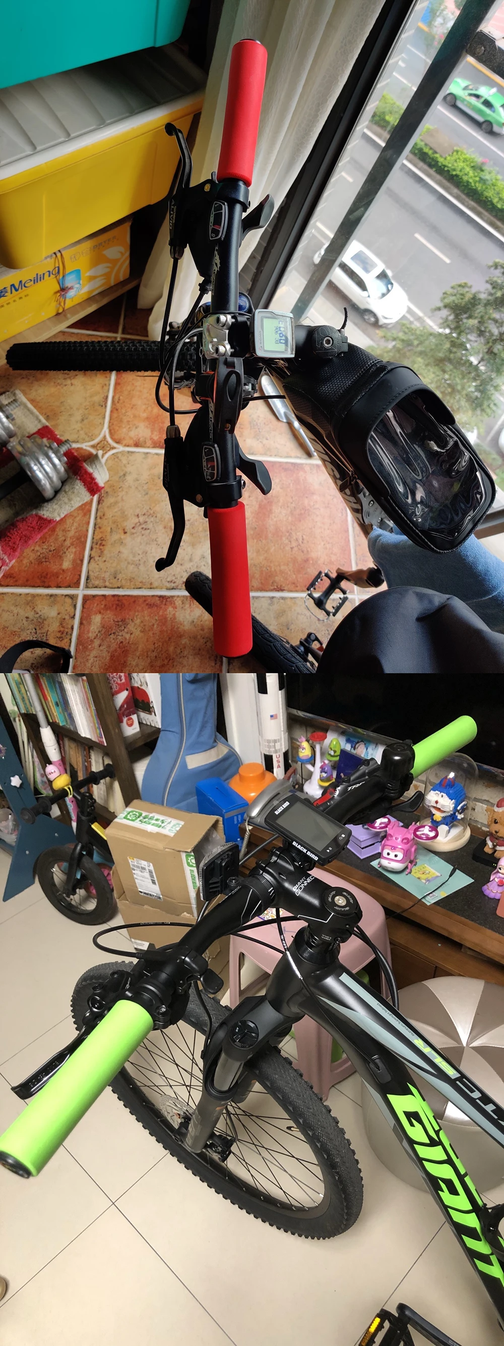 NPY Mountain Bike Handlebar Cover Pure Silicone Rubber High Density Ultra Light Waterproof And Anti-Skid Bicycle Grip Parts
