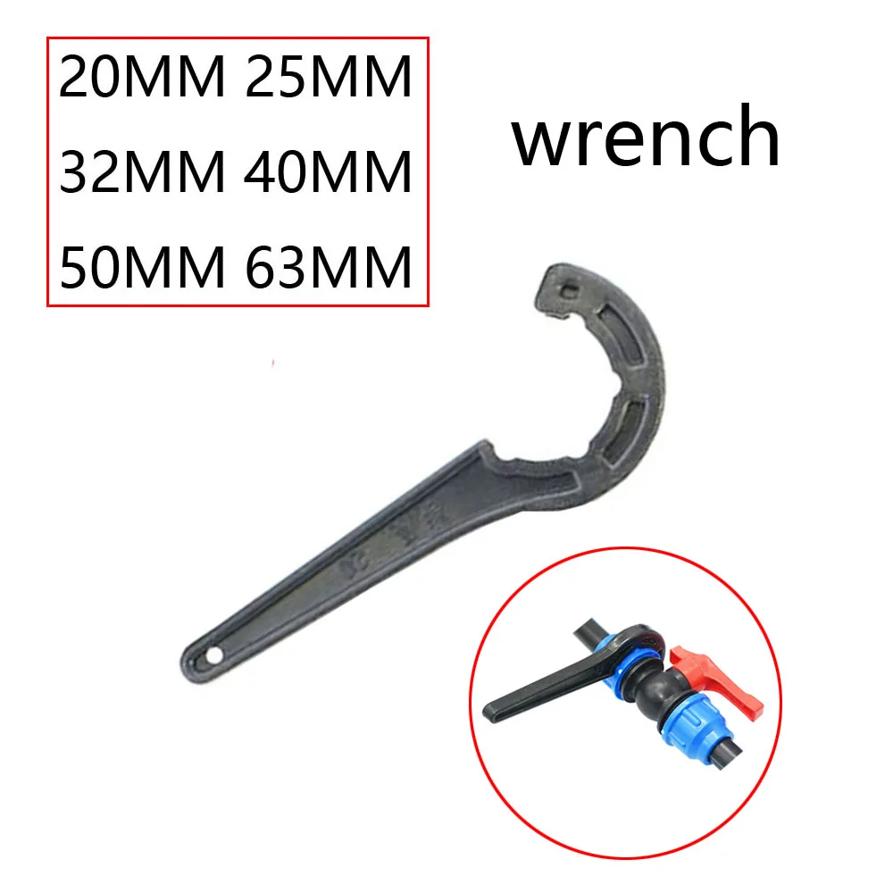 20/25/32/40/50/63mm PVC PE Tube Tap Water Splitter Plastic Quick Valve Connector Garden Farm Irrigation Water Pipe Fittings