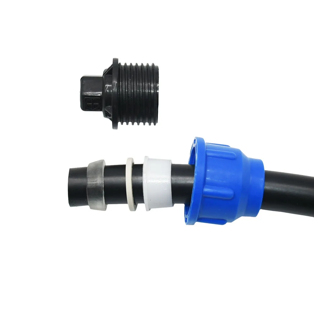 20/25/32/40/50/63mm PVC PE Tube Tap Water Splitter Plastic Quick Valve Connector Garden Farm Irrigation Water Pipe Fittings