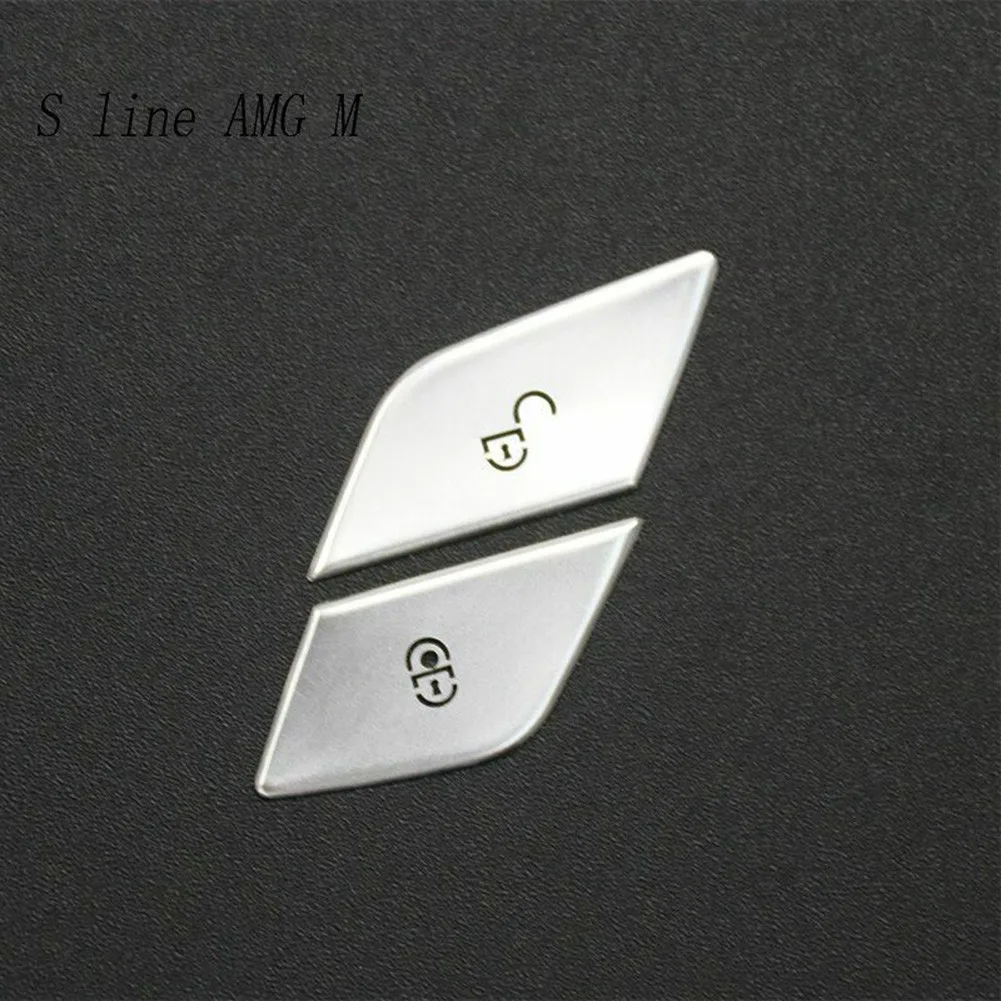 Car Door Lock Switch Button Sticker For Mercedes Benz C E Class W205 W213 X253 2016-2019 Year LHD Left Hand Drive