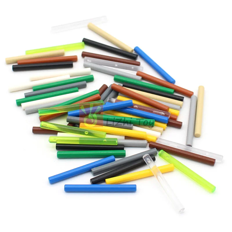 50pcs MOC Building Block 30374 Bar 4L Lightsaber Blade Wand DIY Classic Bricks Accessories Particles Toys Compatible with 64567