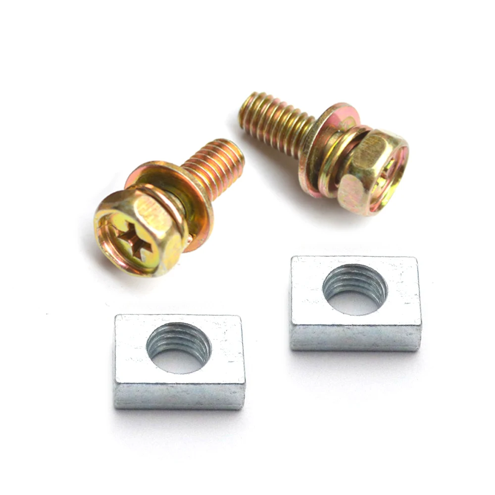 2 Set Universal Motorcycle Bike Scooter ATV DIRT Battery Terminal Nut and Bolt Screws Kit M5x10mm Interior Accessories 4Ah 5Ah