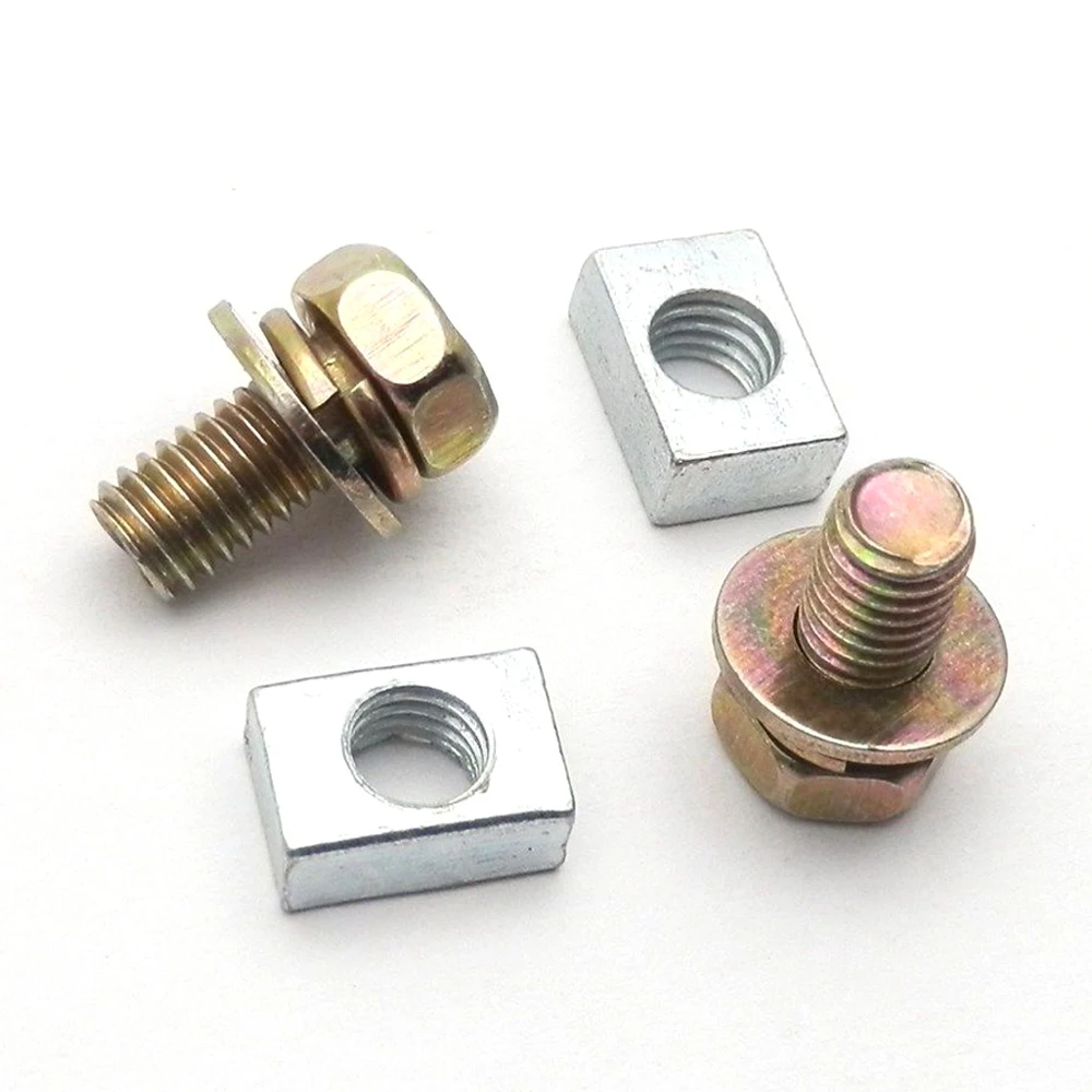 2 Set Universal Motorcycle Bike Scooter ATV DIRT Battery Terminal Nut and Bolt Screws Kit M5x10mm Interior Accessories 4Ah 5Ah