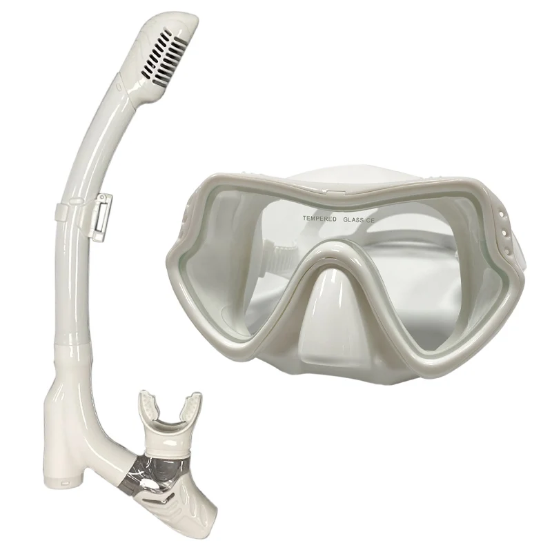 QYQ Diving Mask Professional Snorkel Diving Mask and Snorkels Goggles Glasses Diving Swimming Easy Breath Tube Set Snorkel Mask