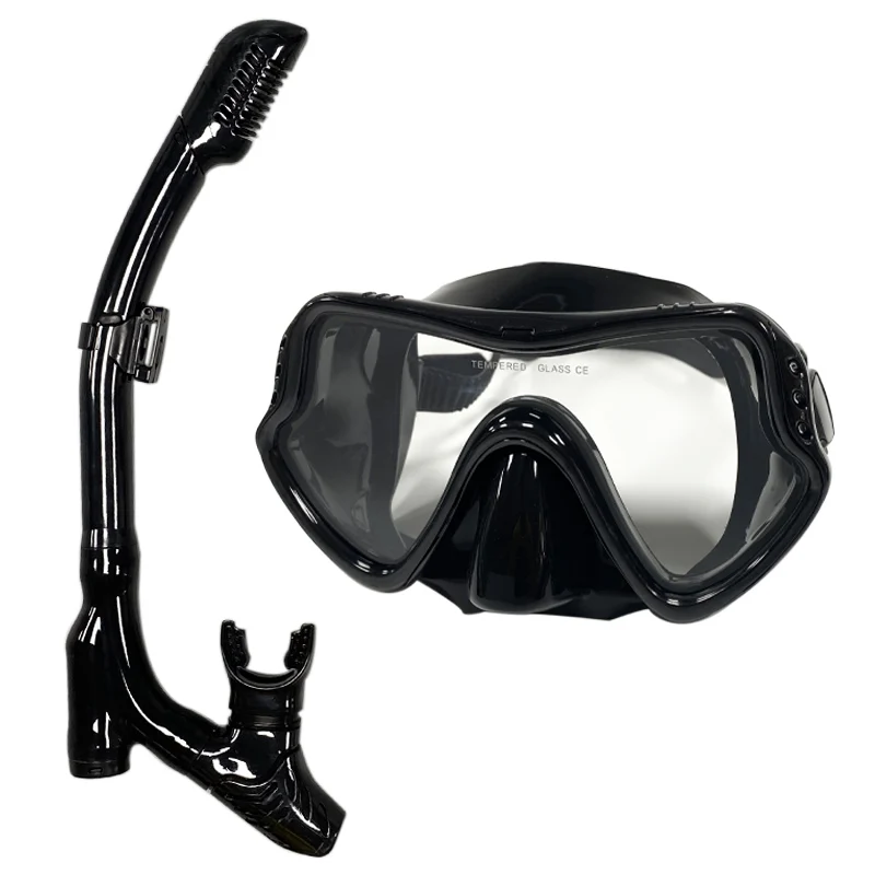 QYQ Diving Mask Professional Snorkel Diving Mask and Snorkels Goggles Glasses Diving Swimming Easy Breath Tube Set Snorkel Mask