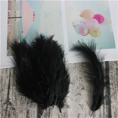 Natural Turkey Feathers Plumes 4-6 Inches 10-15cm Marabou Feather Plume Fluffy Wedding Dress DIY Jewelry Decor Accessories