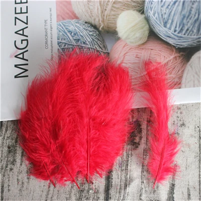 Natural Turkey Feathers Plumes 4-6 Inches 10-15cm Marabou Feather Plume Fluffy Wedding Dress DIY Jewelry Decor Accessories