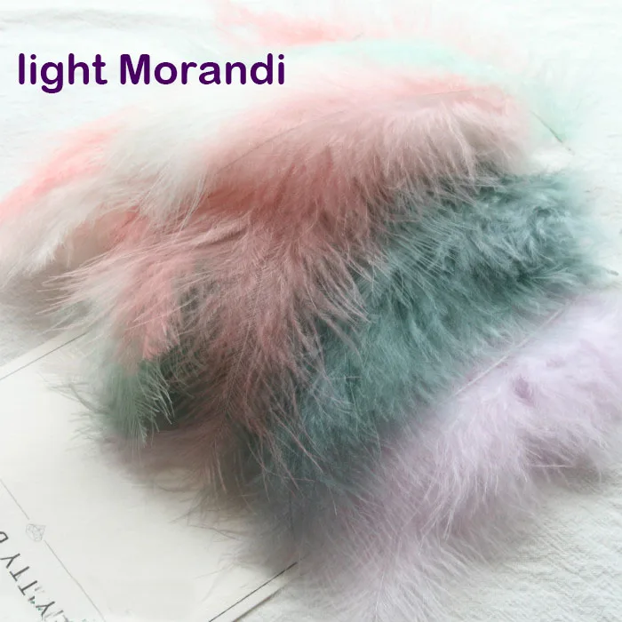 Natural Turkey Feathers Plumes 4-6 Inches 10-15cm Marabou Feather Plume Fluffy Wedding Dress DIY Jewelry Decor Accessories