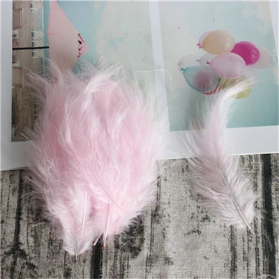 Natural Turkey Feathers Plumes 4-6 Inches 10-15cm Marabou Feather Plume Fluffy Wedding Dress DIY Jewelry Decor Accessories