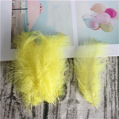 Natural Turkey Feathers Plumes 4-6 Inches 10-15cm Marabou Feather Plume Fluffy Wedding Dress DIY Jewelry Decor Accessories