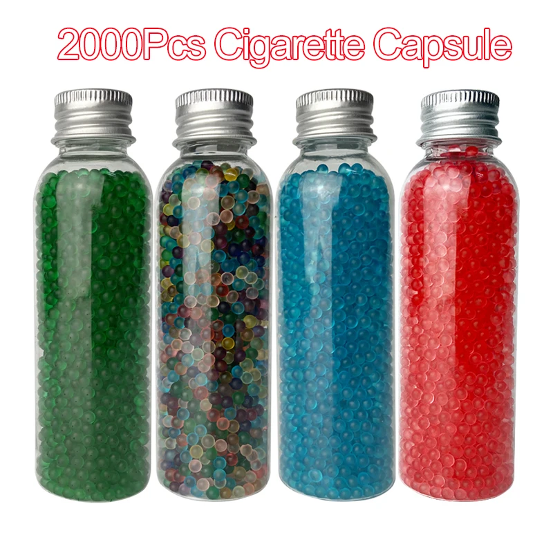 2000pcs New Cigarette Capsule Fruit Flavor Menthol Explosion Pops Beads Mint Crush Balls Filter for Smoking Holder Accessories