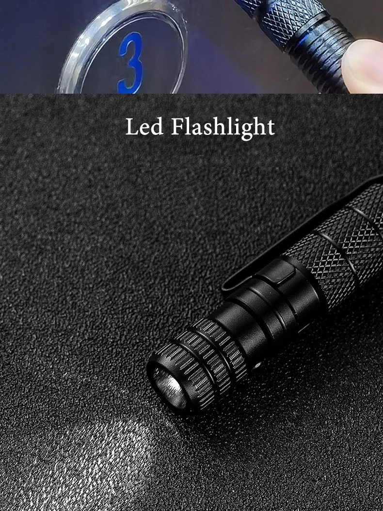 Multi Function Tactical Pen Emergency Flashlight Screwdriver Bottle Opener Window Breaker Outdoor Survival Self Rescue EDC Tool