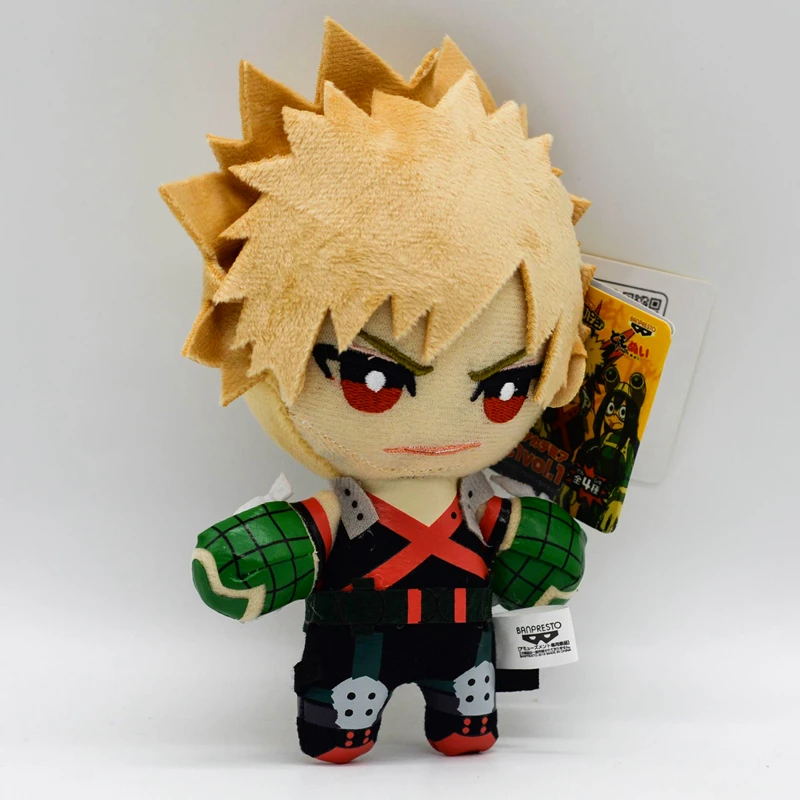 15CM My Hero Academia Anime Izuku Midoriya Katsuki Bakugou Shouto Todoroki Plush Pendant Toy Soft Plush Doll Gift