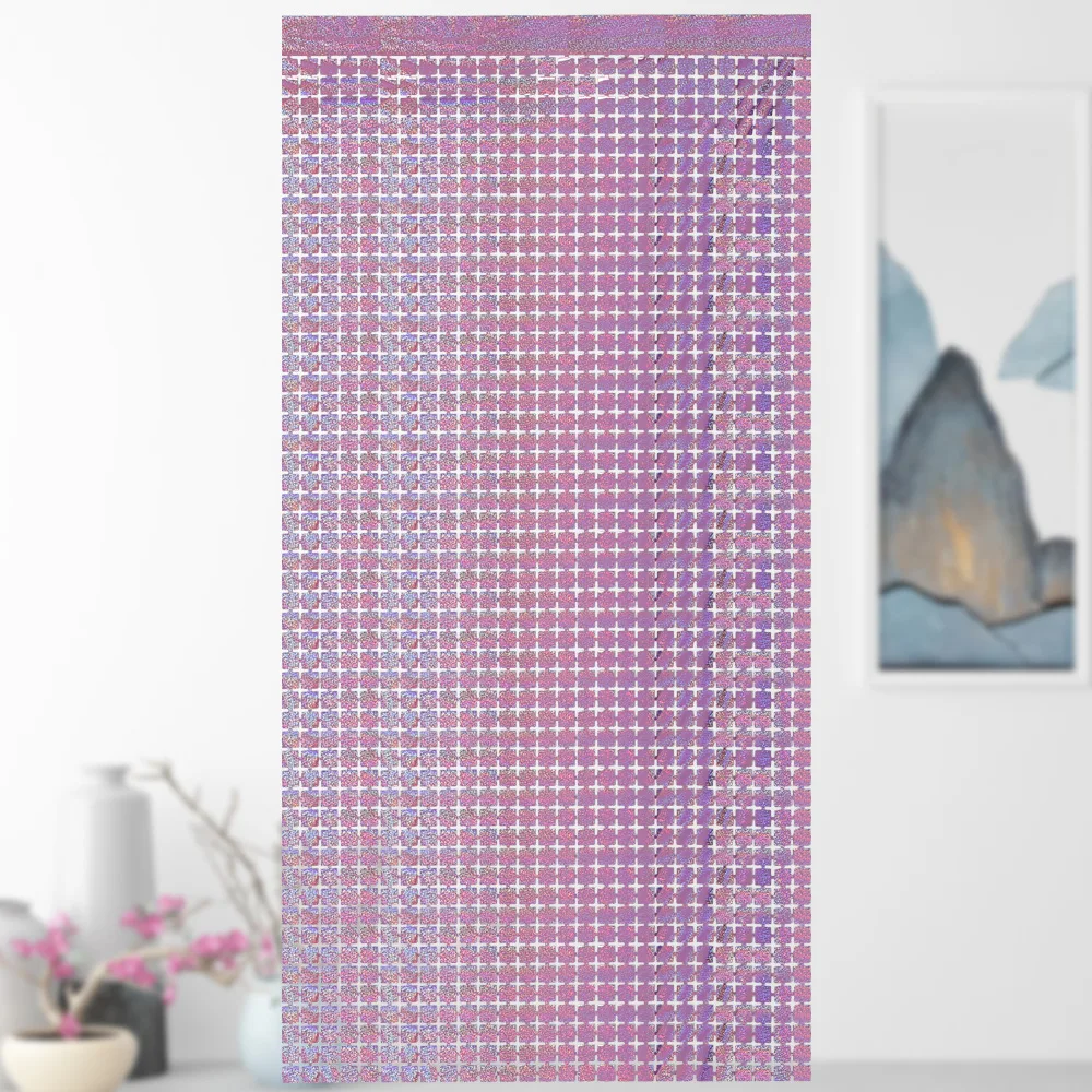 2 Pack Party Glitter Curtain Backdrop Decorations Silver Rose Gold Laser Party Curtain for Birthday Wedding Party Background