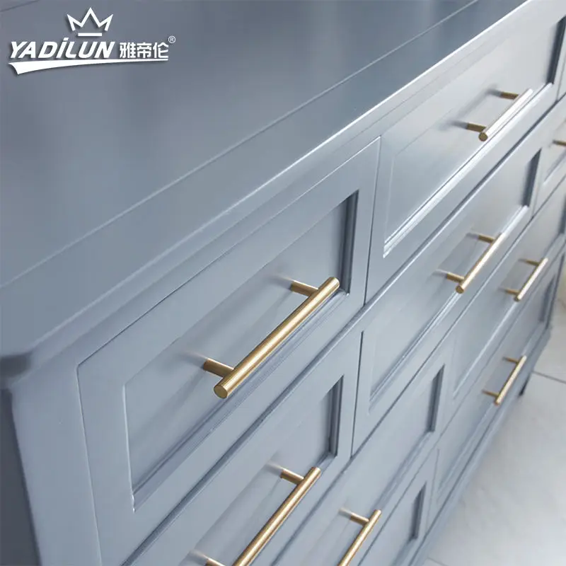 Apstelle Black Golden Cupboard Handle Brushed Stainless Steel Kitchen Cabinet Door Knob Furniture Drawer Pulls Bar Handle