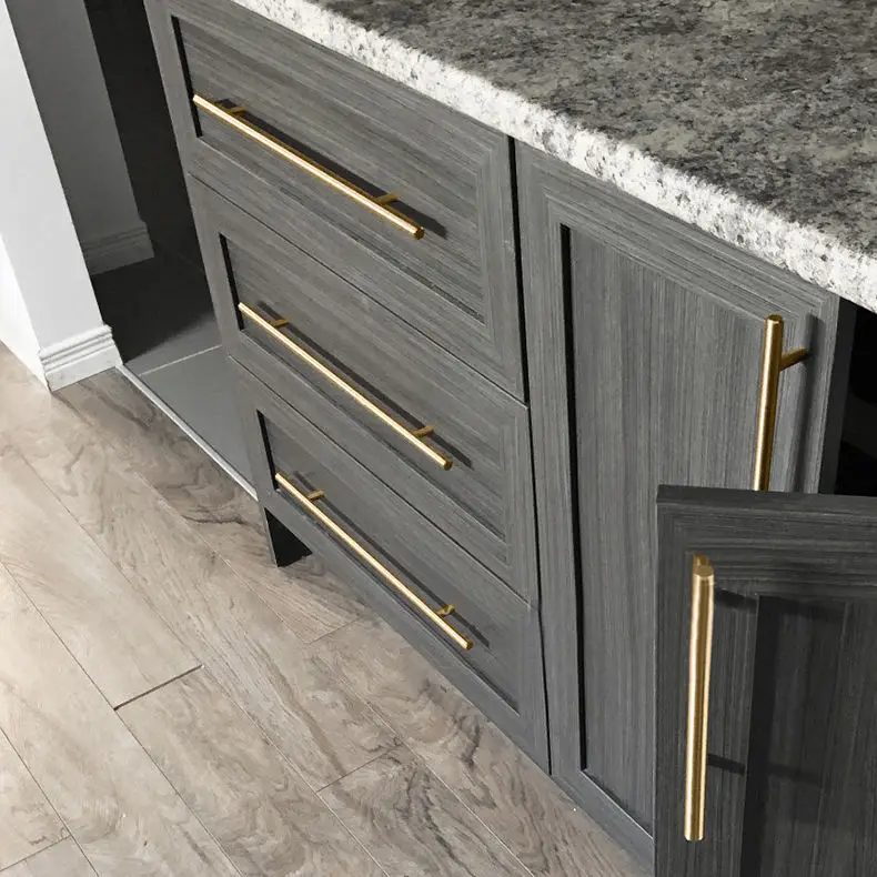 Apstelle Black Golden Cupboard Handle Brushed Stainless Steel Kitchen Cabinet Door Knob Furniture Drawer Pulls Bar Handle