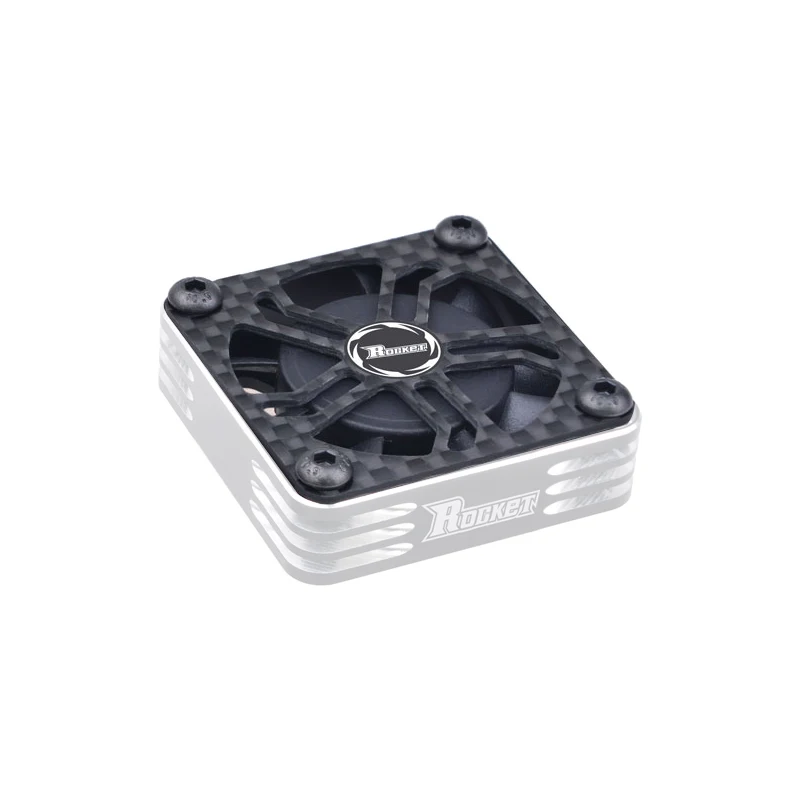 Rocket Carbon Cooling Fan Cover 40x40MM 30x30MM RC Motor / Electric Regulating Fan Protection Cover