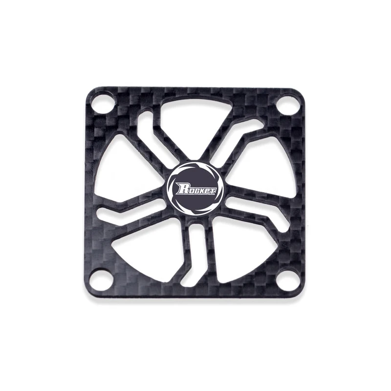Rocket Carbon Cooling Fan Cover 40x40MM 30x30MM RC Motor / Electric Regulating Fan Protection Cover