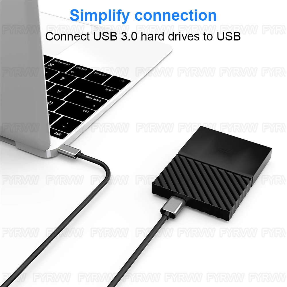 Type C to Micro B Cable USB-C to Micro B Hard Disk Extender Cable For Macbook Hard Drive Disk HDD SSD Case USB Type C Micro B Ca