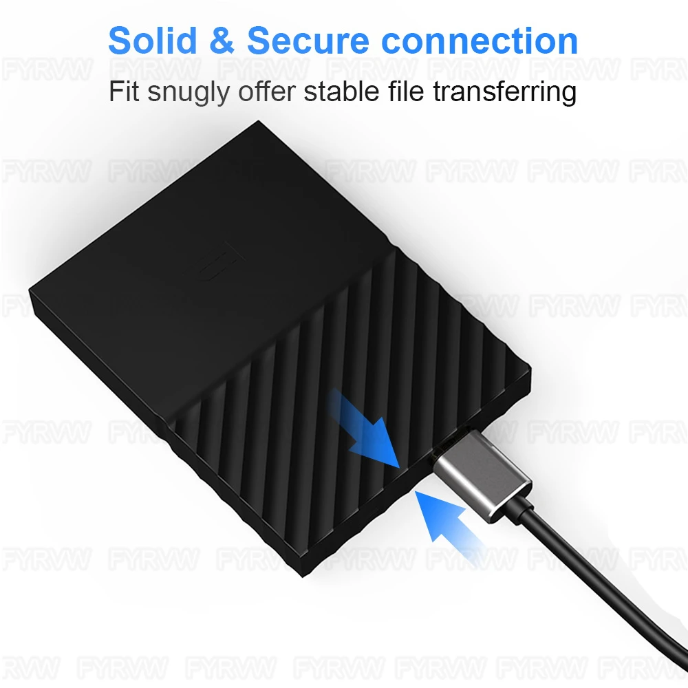 Type C to Micro B Cable USB-C to Micro B Hard Disk Extender Cable For Macbook Hard Drive Disk HDD SSD Case USB Type C Micro B Ca