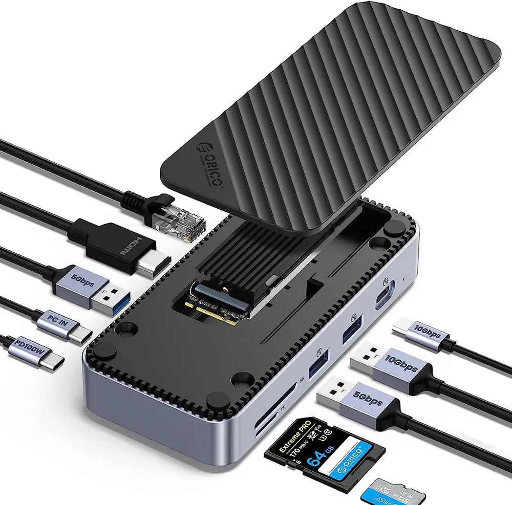 ORICO M2 SSD Case NVMe USB Type C Gen2 10Gbps PCIe SSD Case M2 SATA NGFF 5Gbps M.2 NVME Enclosure Disk Box M.2 SSD Case