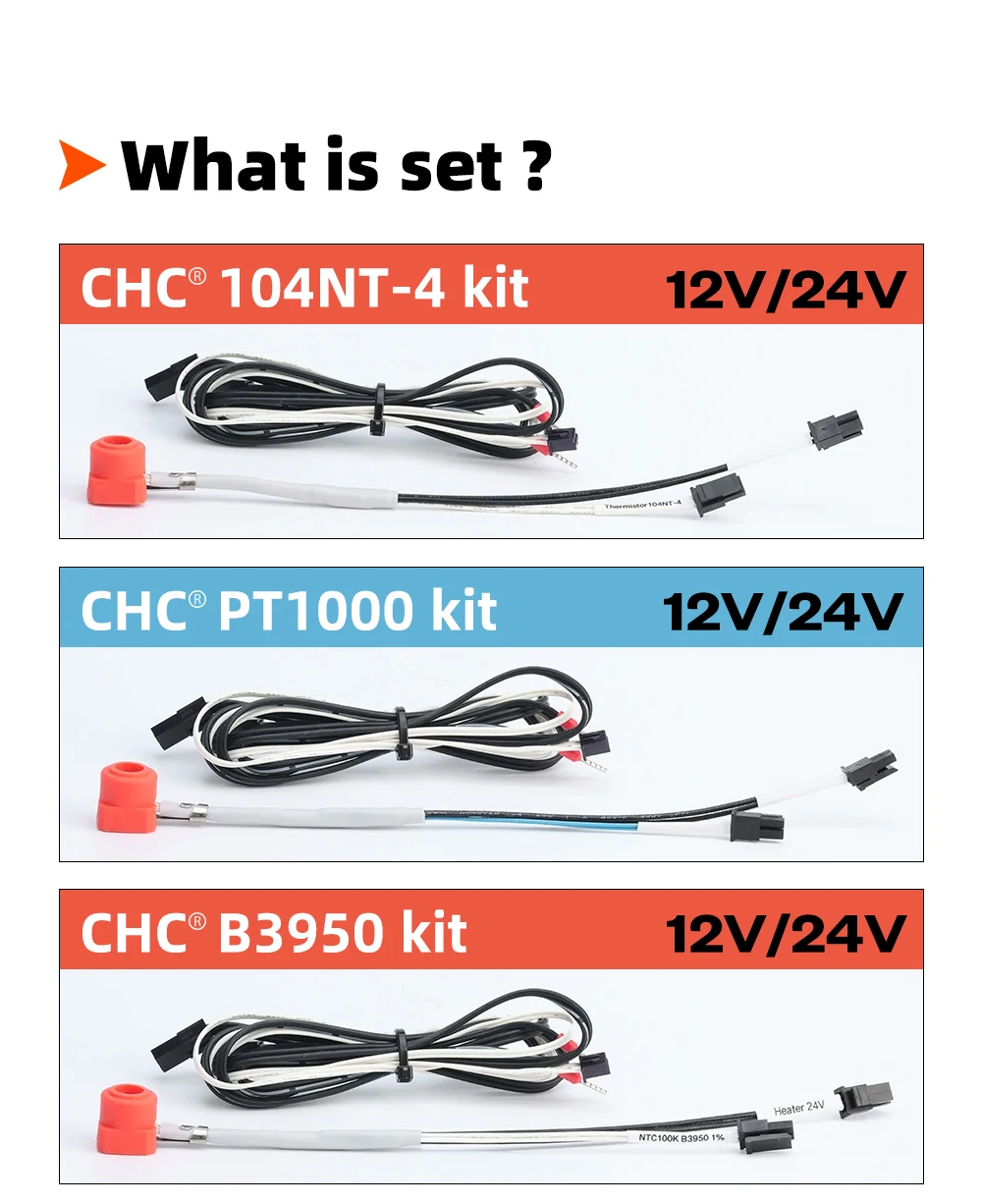 RS TriangleLab CHC® KIT Ceramic Heating Core Quick Heating Mini for Ender 3 V6 Hotend CR10 CR-10 CR-6 SE MK3S 3D Printer Hotend
