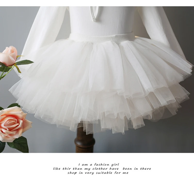 Fashion Girls Tutu Super Fluffy 6 Layers Petticoat Princess Ballet Dance Tutu Skirt Kids Cake Skirt Chritsmas Children Clothes