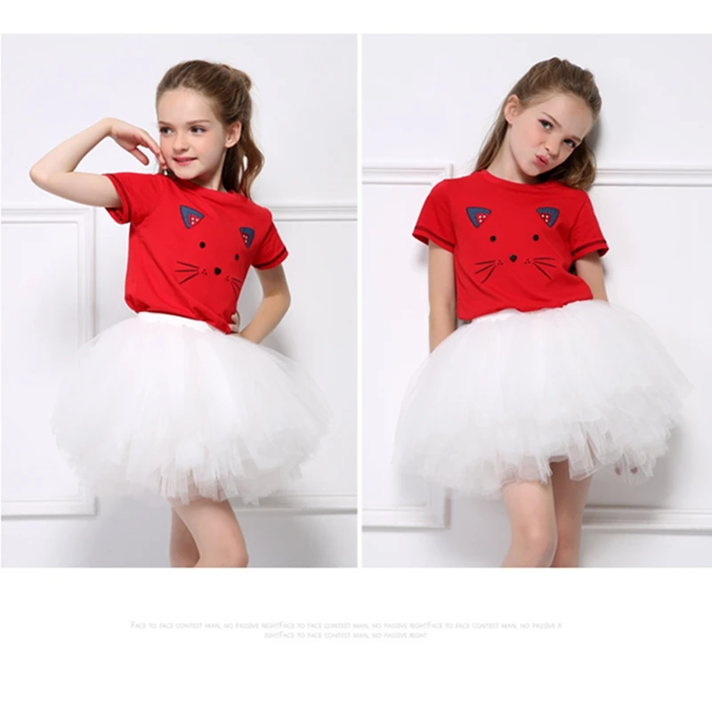 Fashion Girls Tutu Super Fluffy 6 Layers Petticoat Princess Ballet Dance Tutu Skirt Kids Cake Skirt Chritsmas Children Clothes