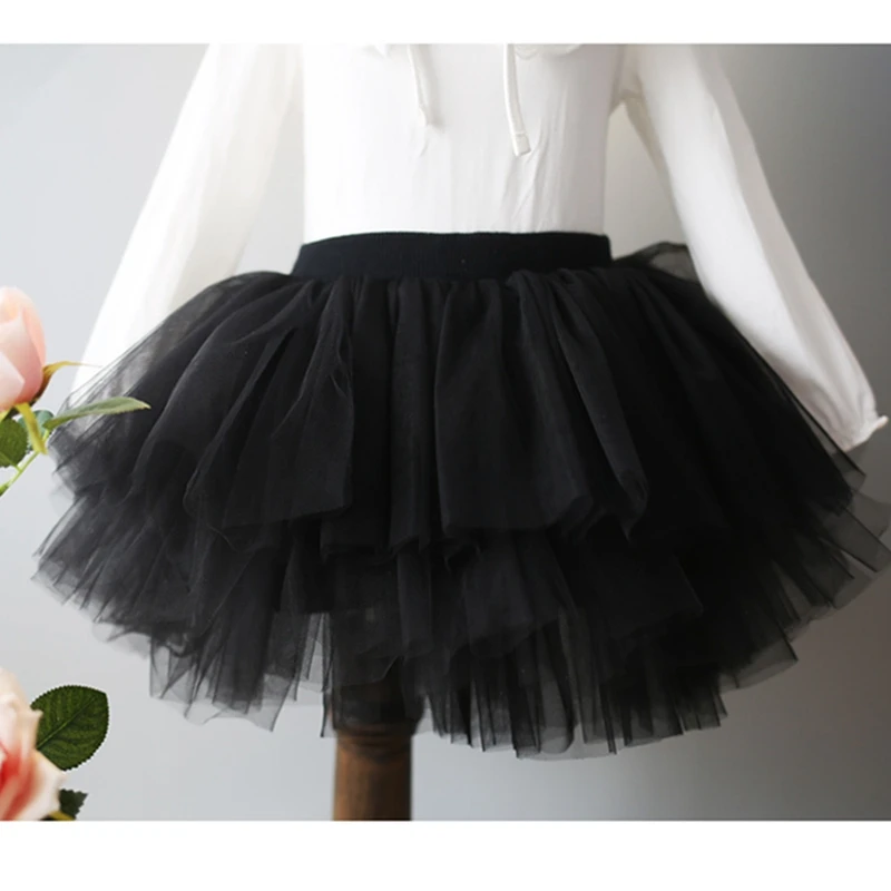 Fashion Girls Tutu Super Fluffy 6 Layers Petticoat Princess Ballet Dance Tutu Skirt Kids Cake Skirt Chritsmas Children Clothes