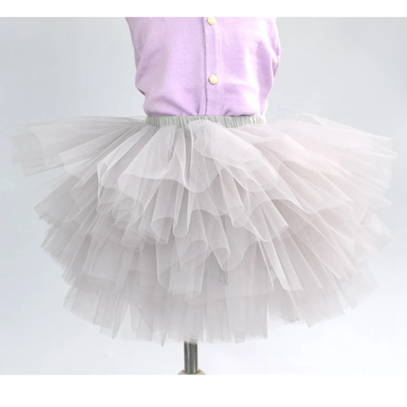 Fashion Girls Tutu Super Fluffy 6 Layers Petticoat Princess Ballet Dance Tutu Skirt Kids Cake Skirt Chritsmas Children Clothes