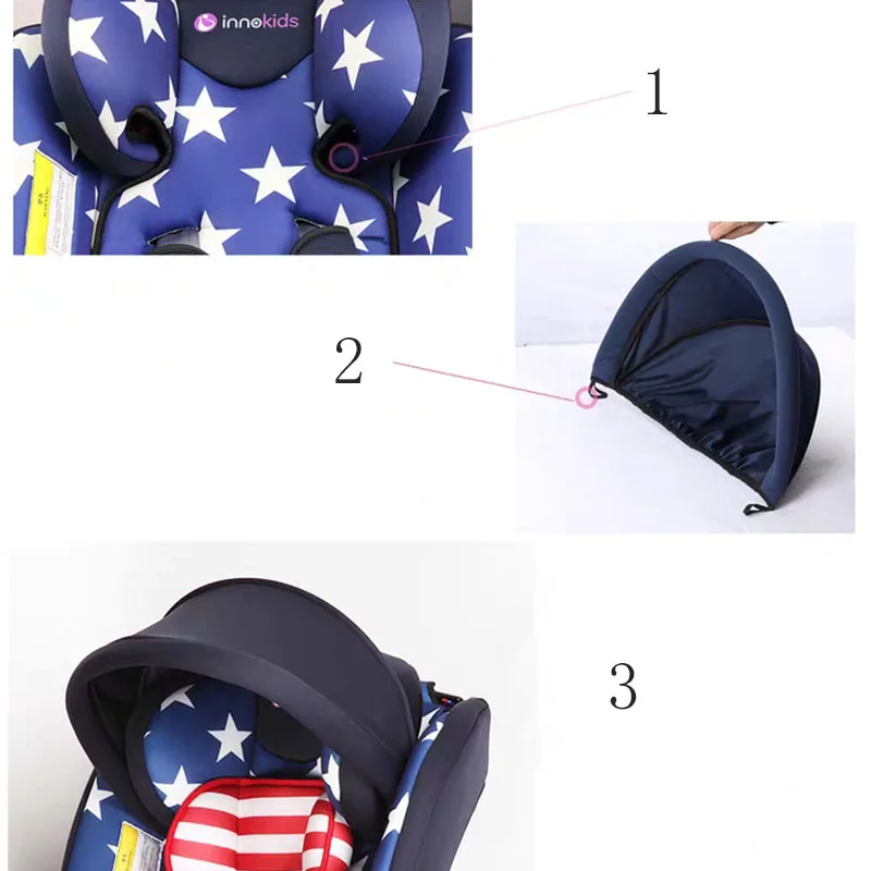 Sun Canopy For Baby Safety Seat Basket Awning Universal Sunshade With Support Rod Adjustable Baby Car Seat Roof Bebe Accessory