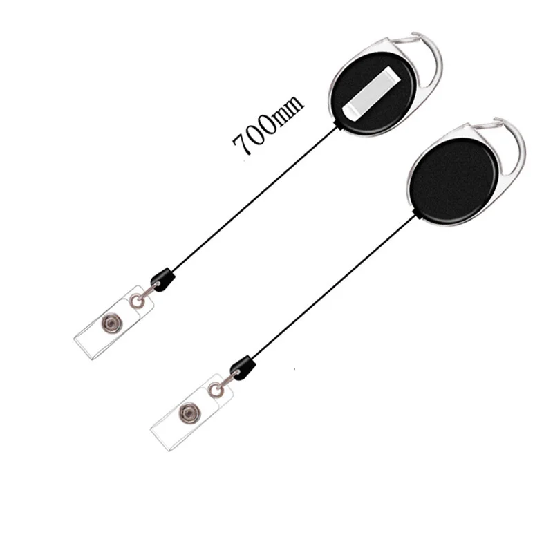 Transparent Card Holder Nurse Retractable Badge Reel Clip Business Card Holde Work Lanyard ID Name Card Cover Case Accessories