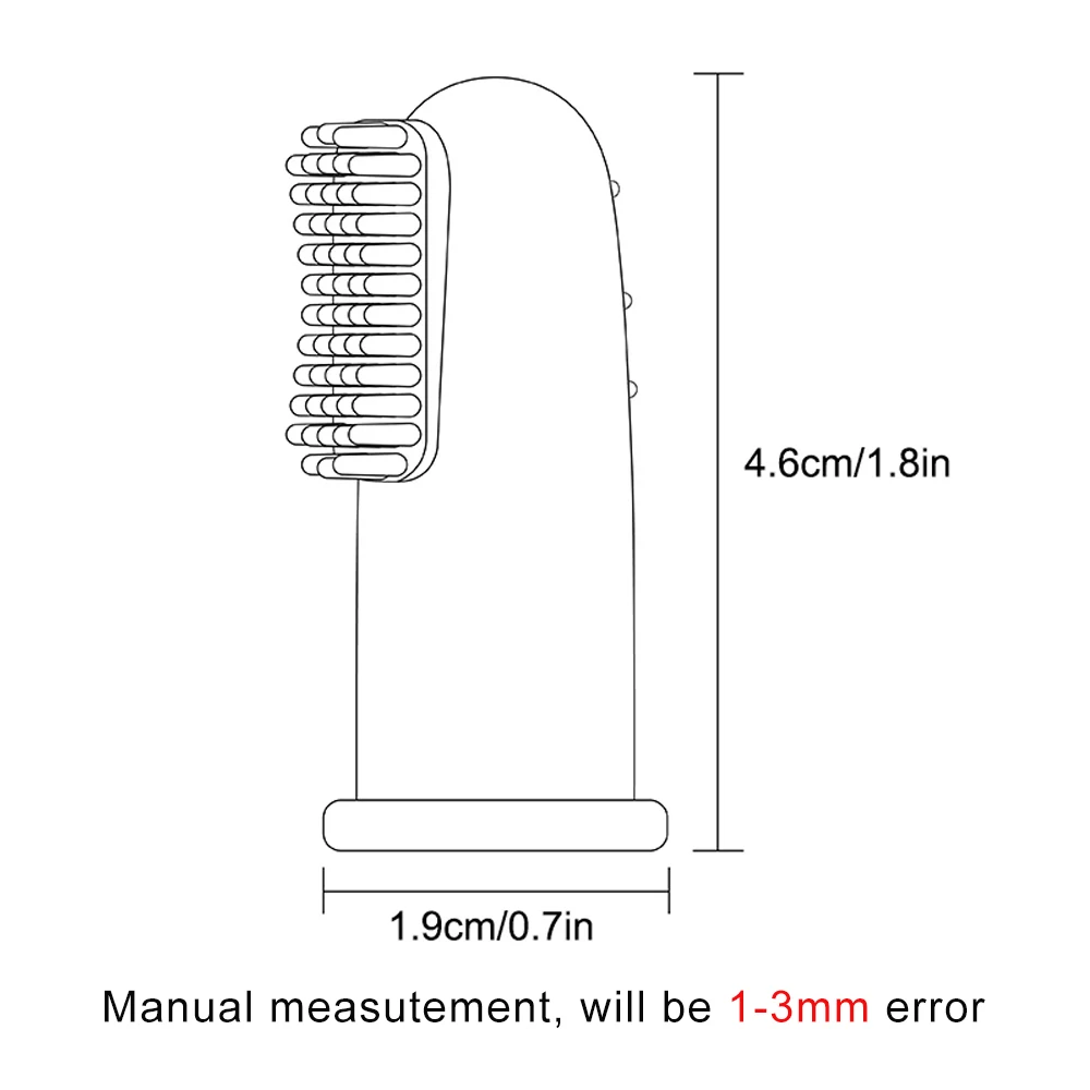 3Pcs Baby Silicone Finger Toothbrush Children Teeth Clear Massage Soft Infant Rubber Cleaning Brush Kid Dental Care Toothbrush