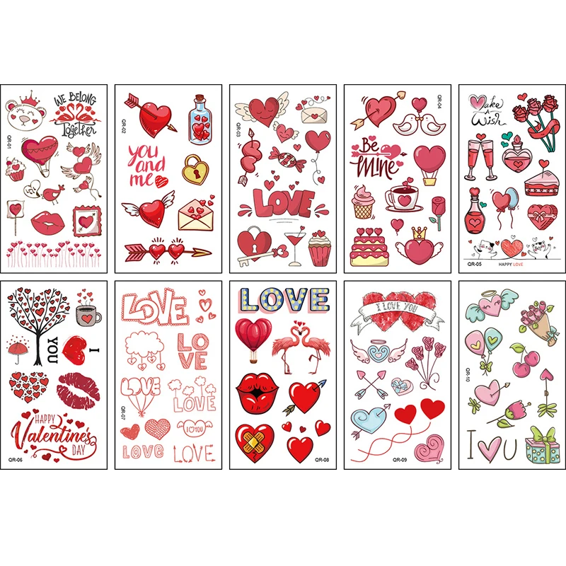 10 Sheets/Set Animal Dinosaur Space Watch Children's Tattoo Stickers Face Arm Body Waterproof Temporary Tattoo for Kids Gift