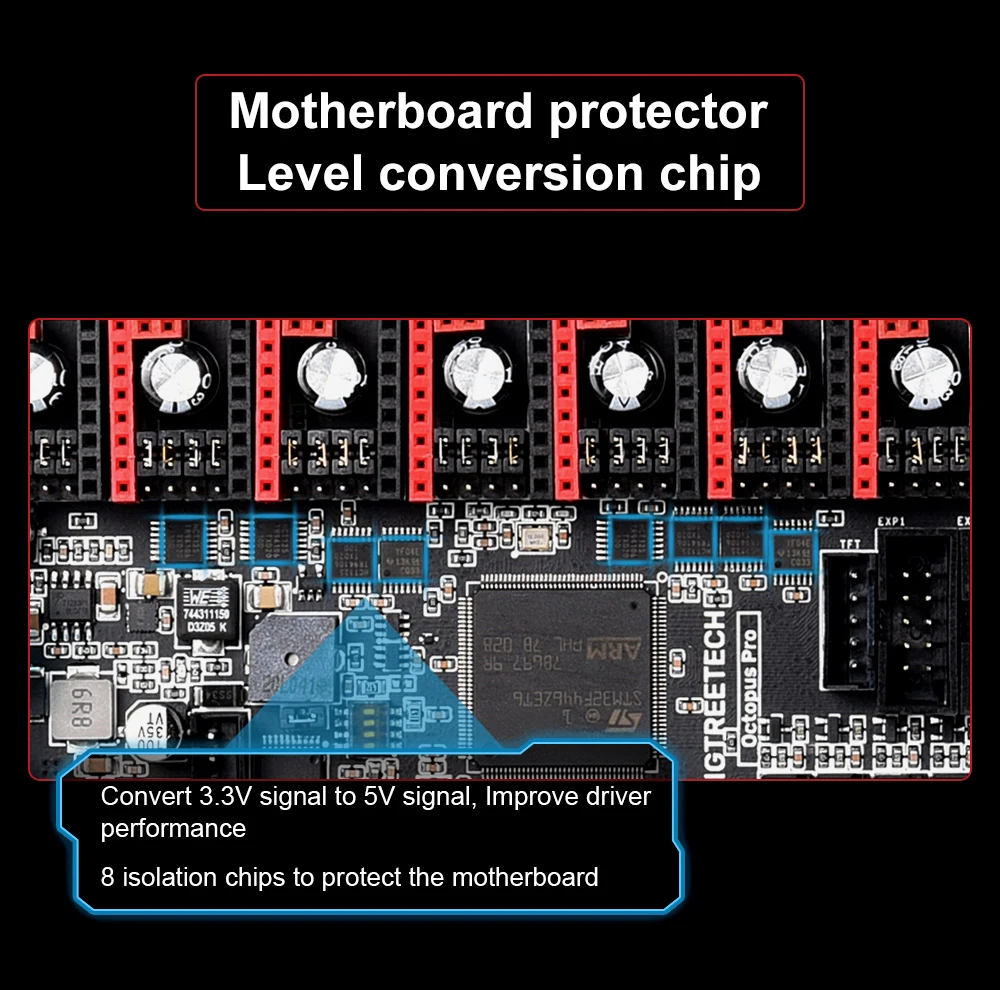 BIGTREETECH Octopus Pro V1.0/1 BTT Motherboard Klipper 3D Printer Accessories TMC2209 TMC5160 Pro Ender 3 Upgard Voron 2.4 Board