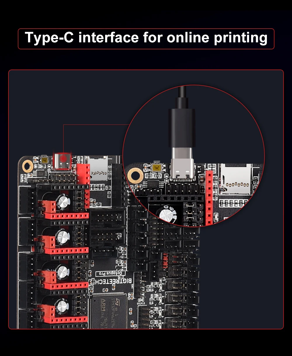 BIGTREETECH Octopus Pro V1.0/1 BTT Motherboard Klipper 3D Printer Accessories TMC2209 TMC5160 Pro Ender 3 Upgard Voron 2.4 Board