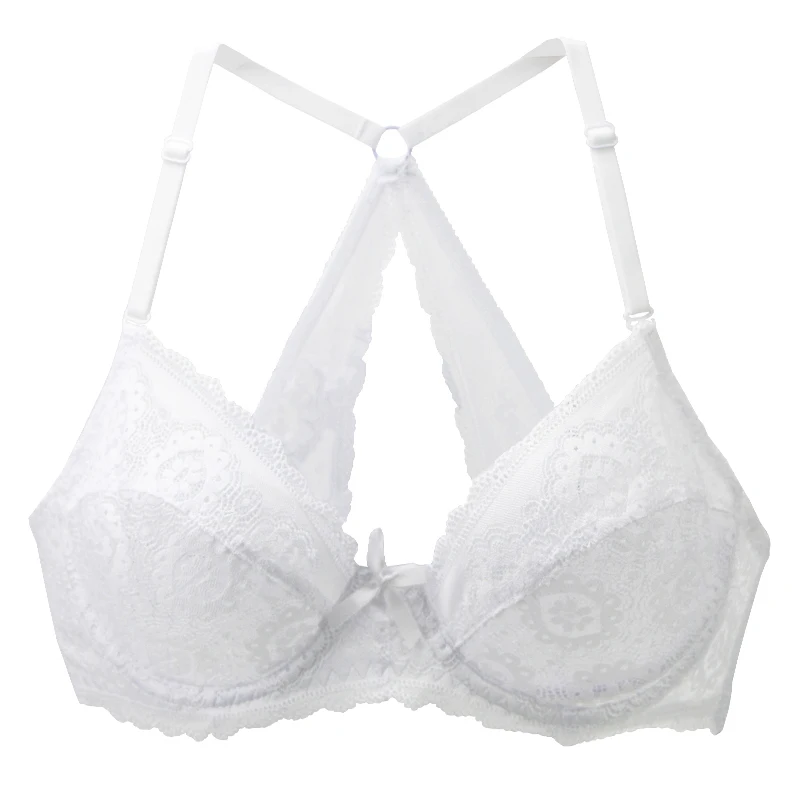 2022 New Plus Size Bralette Bras For Women Hollow Out Underwire Intimates Embroidery Mesh Lingerie BCDE Cup Brassiere
