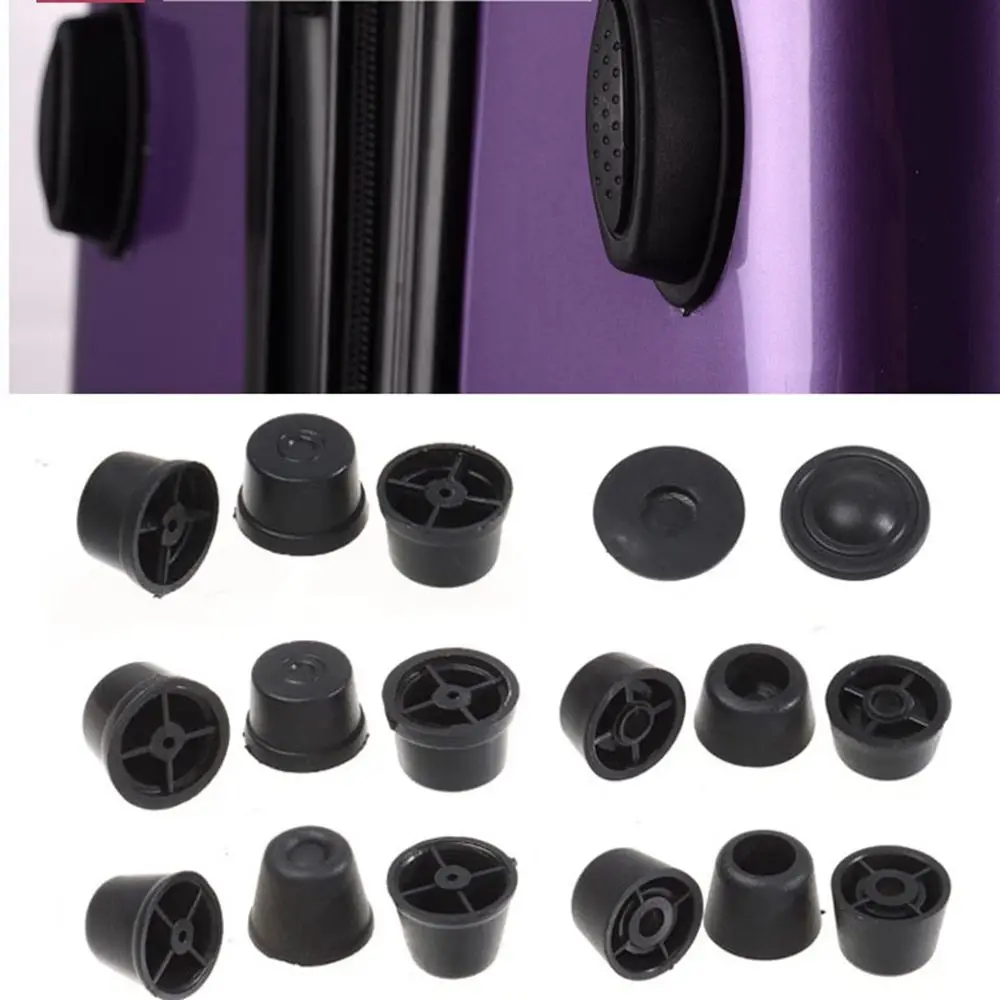 10pcs New 13 Styles DIY Craft Black Bag Replacement Luggage Feet Pads Suitcase Stand Feet Plastic Stud