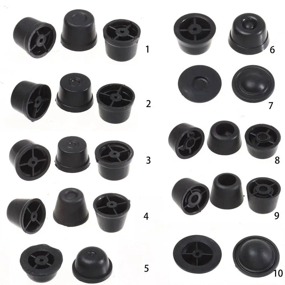 10pcs New 13 Styles DIY Craft Black Bag Replacement Luggage Feet Pads Suitcase Stand Feet Plastic Stud
