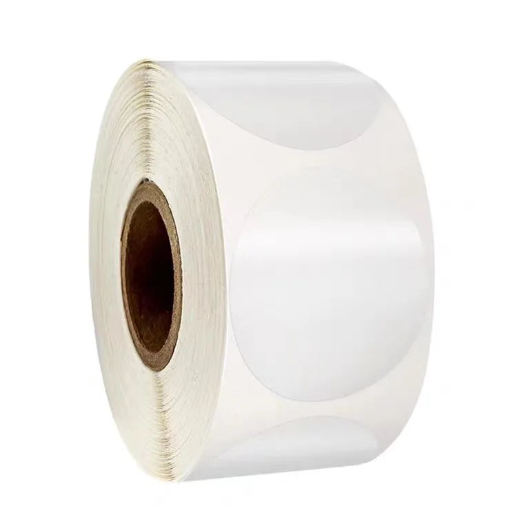 500Pcs Roll Transparent Self-adhesive Sealing Stickers 2CM2.5CM3CM3.8CM5CM Round Transparent Gift Packaging Seal Labels