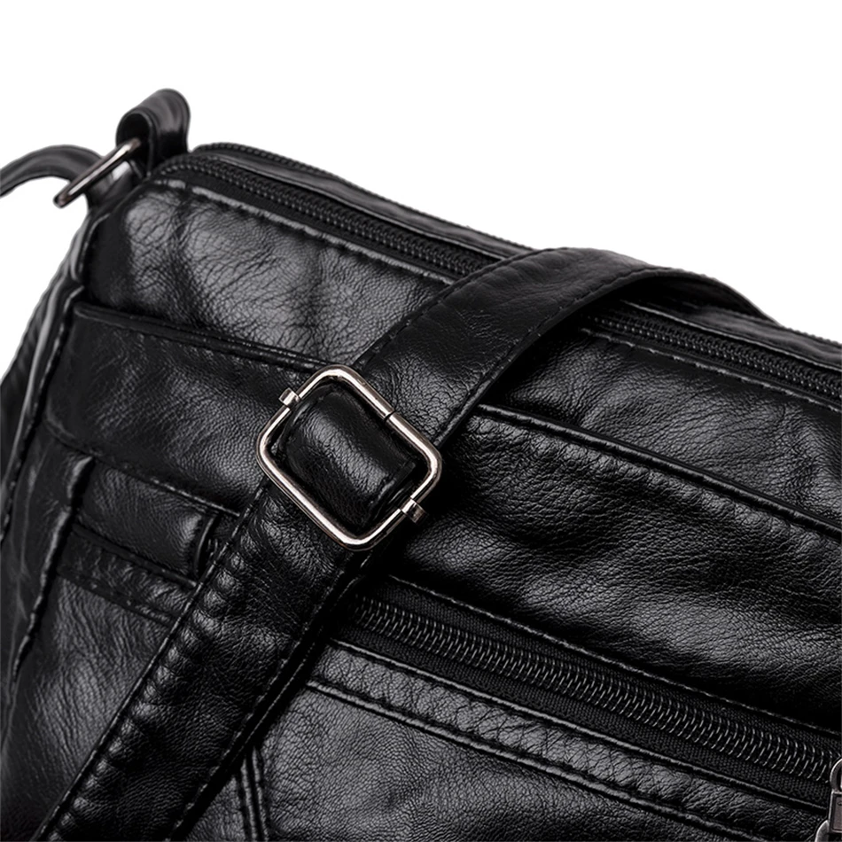 Fashion All-match Solid Color Messenger Bag High Capacity Womens Shoulder Bags 2021 New High Quality Pu Leather Women Handbag