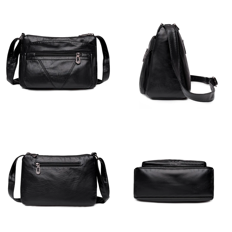 Fashion All-match Solid Color Messenger Bag High Capacity Womens Shoulder Bags 2021 New High Quality Pu Leather Women Handbag