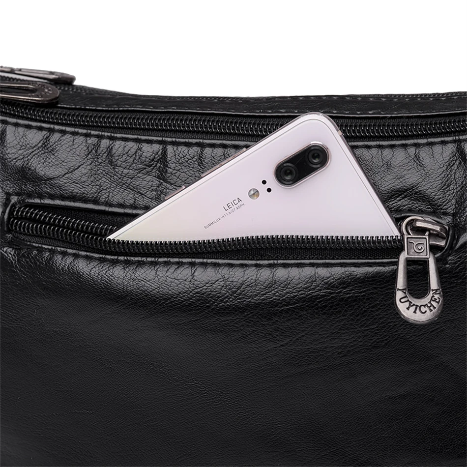 Fashion All-match Solid Color Messenger Bag High Capacity Womens Shoulder Bags 2021 New High Quality Pu Leather Women Handbag