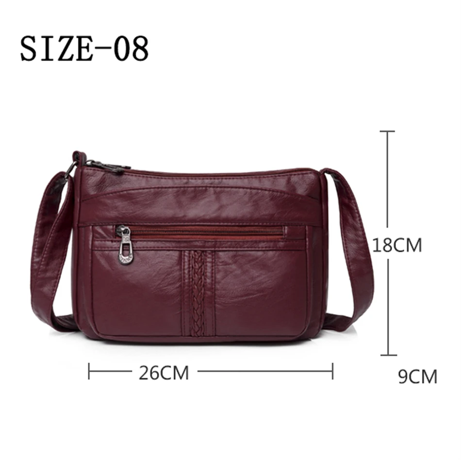 Fashion All-match Solid Color Messenger Bag High Capacity Womens Shoulder Bags 2021 New High Quality Pu Leather Women Handbag