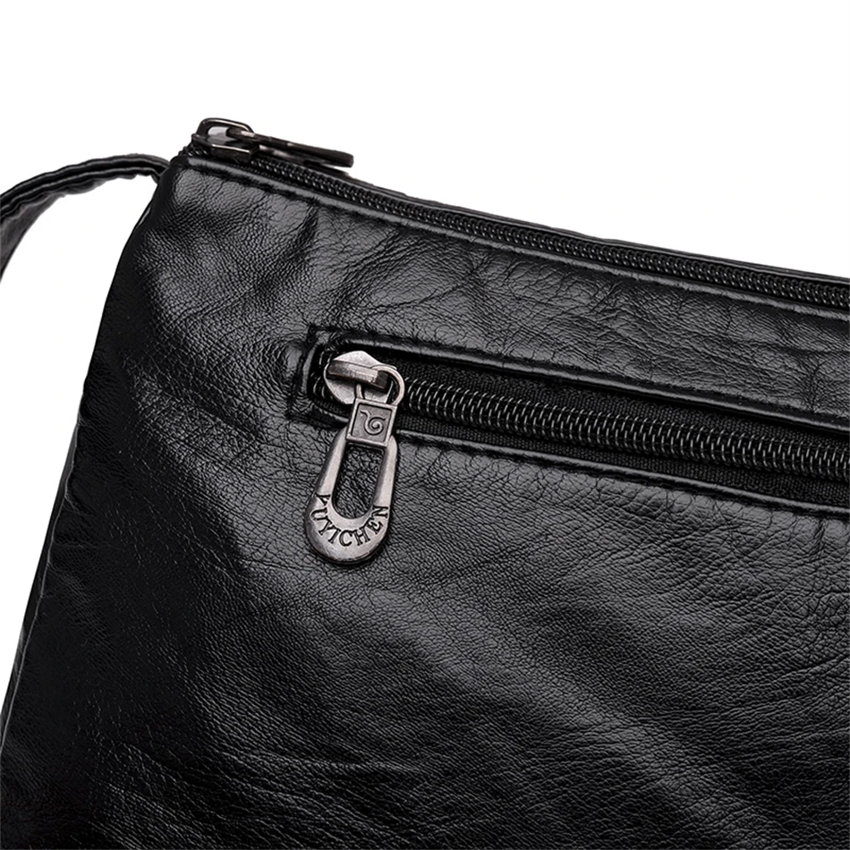 Fashion All-match Solid Color Messenger Bag High Capacity Womens Shoulder Bags 2021 New High Quality Pu Leather Women Handbag