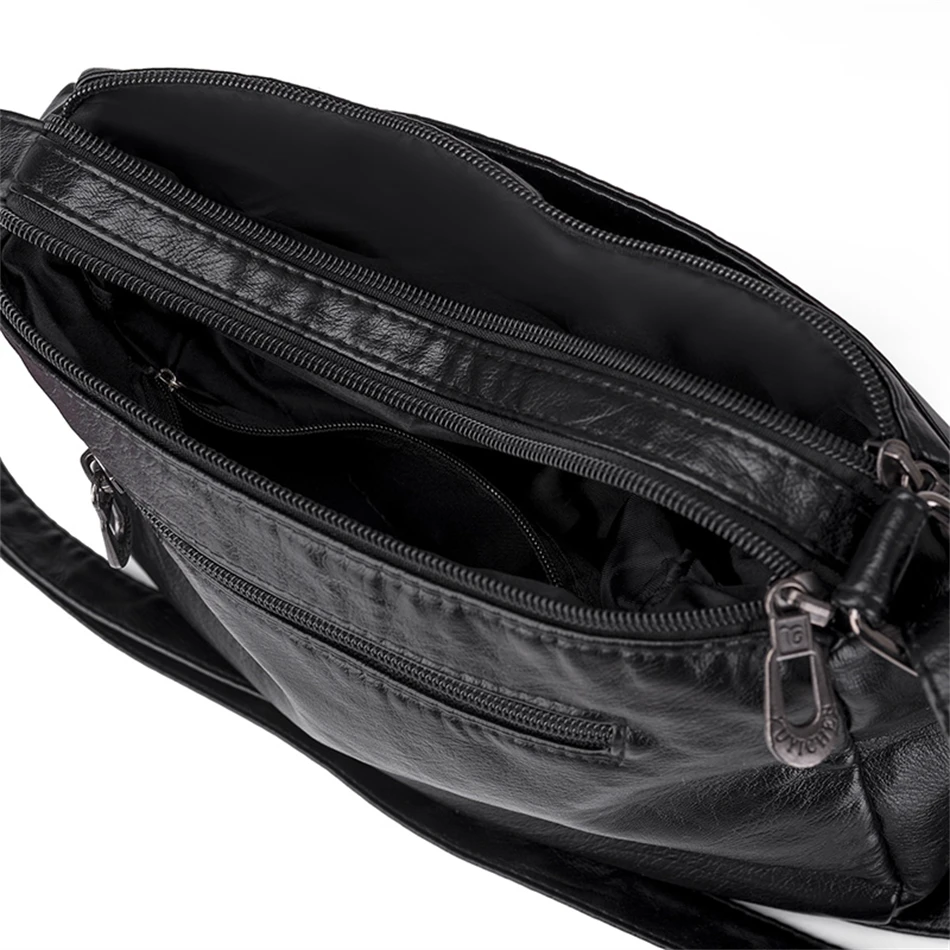Fashion All-match Solid Color Messenger Bag High Capacity Womens Shoulder Bags 2021 New High Quality Pu Leather Women Handbag