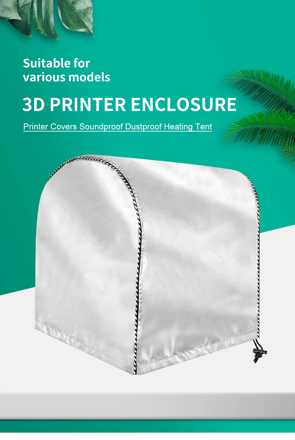 3D Printer Enclosure, Covers Soundproof Dustproof Heating Tent for 3D Printing Room Compatible with Ender 3