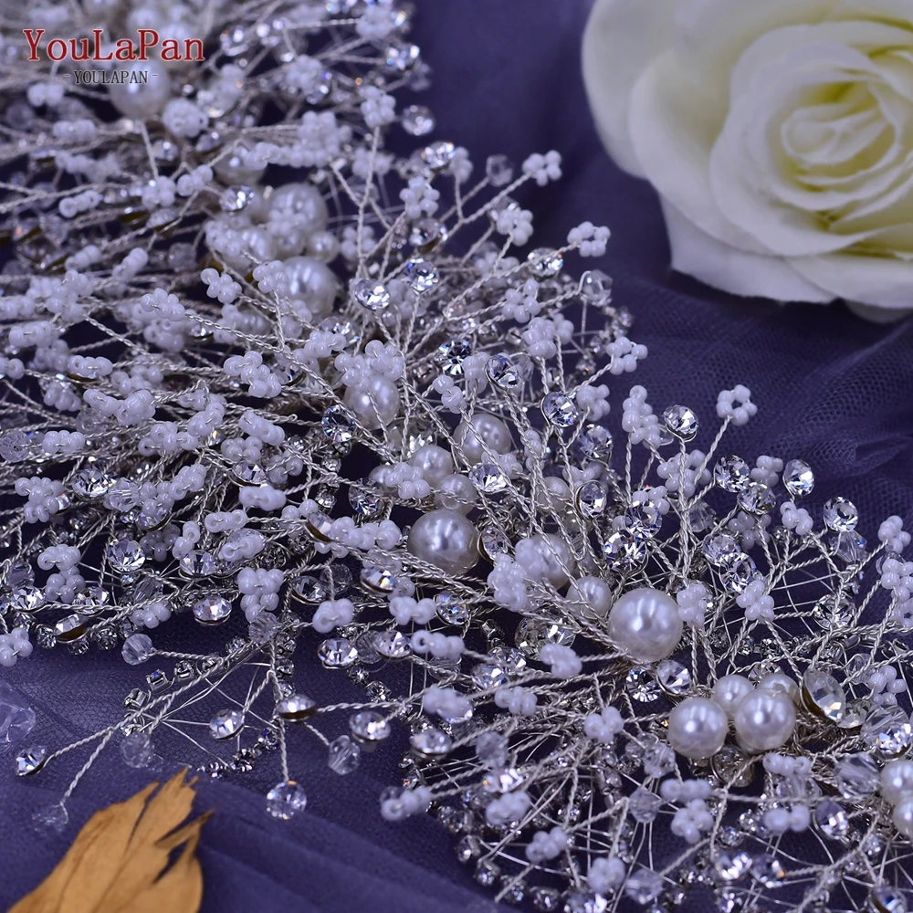 YouLaPan HP399 Vintage Bridal Crown And Tiara Shining Crystal Wedding Headband Bridal Hair Accessories Luxury Wedding Jewelry