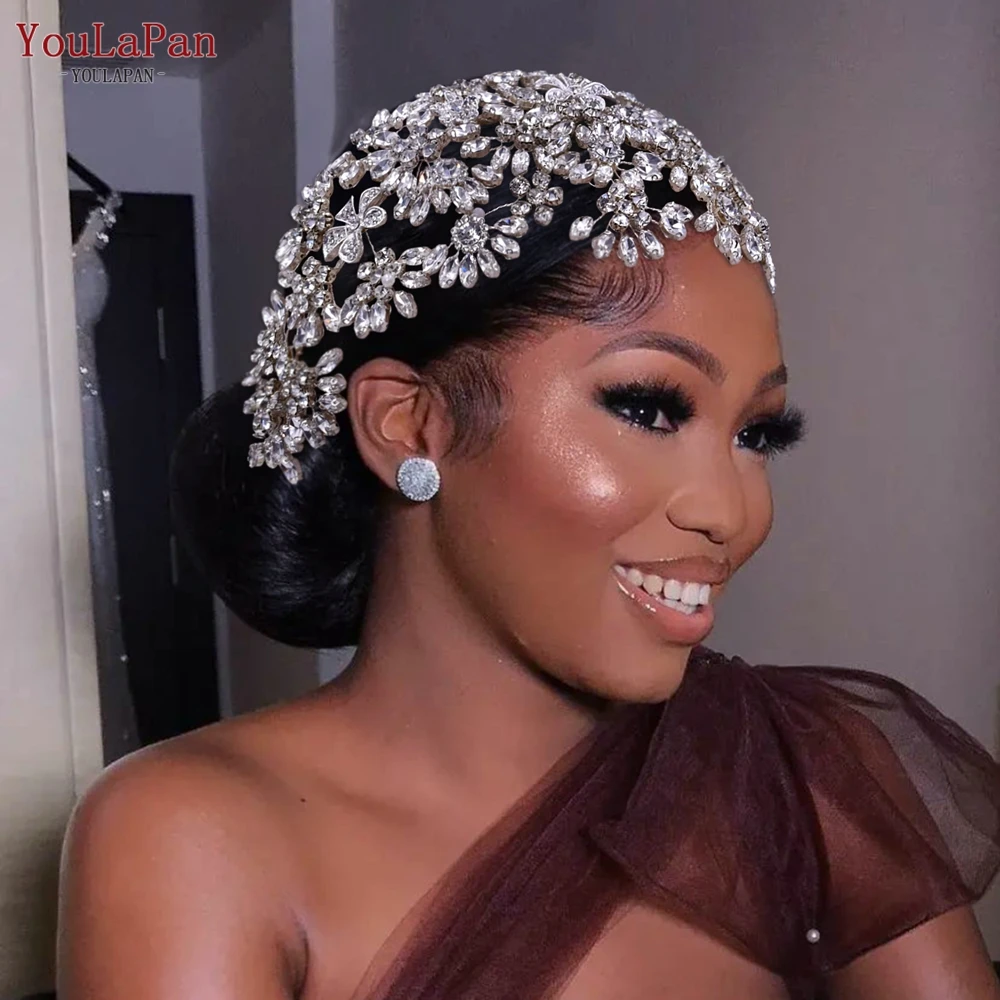YouLaPan HP399 Vintage Bridal Crown And Tiara Shining Crystal Wedding Headband Bridal Hair Accessories Luxury Wedding Jewelry